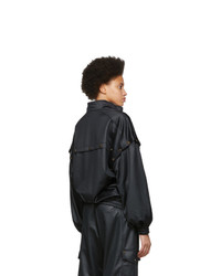 Gucci Black Convertible Bomber Jacket