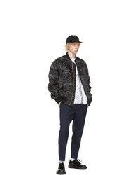 Sacai Black Drwoo Edition Nylon Bomber Jacket