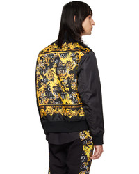 VERSACE JEANS COUTURE Black Graphic Bomber Jacket