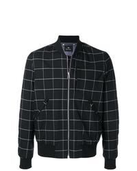 Ps By Paul Smith Check Print Bomber Jacket
