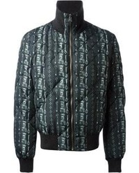 Dolce & Gabbana Medieval Print Bomber Jacket