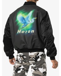 Heron Preston Graphic Print Bomber Jacket