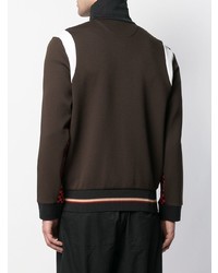 Fendi Logo Colour Block Bomber Jacket