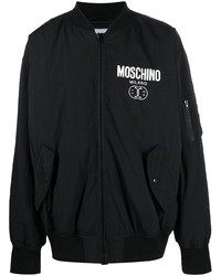 Moschino Logo Print Bomber Jacket