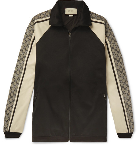Grader celsius Afvist lovende Gucci Logo Striped Tech Jersey Track Jacket, $1,313 | MR PORTER | Lookastic