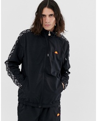 Ellesse Melfi Co Ord Track Jacket With Repeat Logo In Black