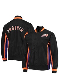 Mitchell & Ness Phoenix Suns Black Hardwood Classics 75th Anniversary Authentic Warmup Full Snap Jacket At Nordstrom