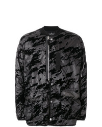 Stone Island Shadow Project Printed Button Bomber Jacket