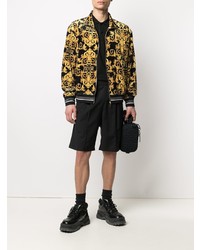 VERSACE JEANS COUTURE Signature Baroque Print Bomber Jacket