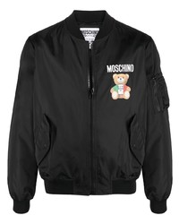 Moschino Teddy Print Bomber Jacket