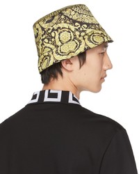 Versace Black Gold Barocco Bucket Hat