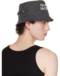 Alexander McQueen Black Skull Bucket Hat