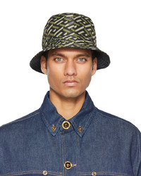 Versace Khaki Monogram Bucket Hat