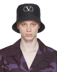Valentino Garavani Navy Vlogo Bucket Hat