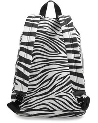 Marc Jacobs Biker Zebra Print Canvas Backpack