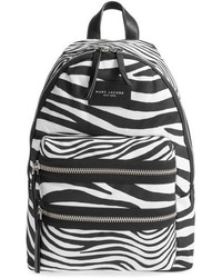 Marc Jacobs Biker Zebra Print Canvas Backpack