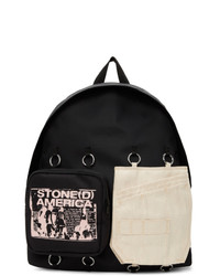 Raf Simons Black And Beige Eastpak Edition America Backpack
