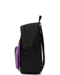 Raf Simons Black And Purple Eastpak Edition Quote Backpack