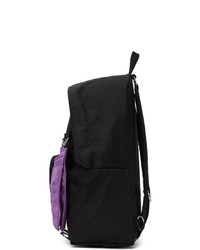 Raf Simons Black And Purple Eastpak Edition Quote Backpack
