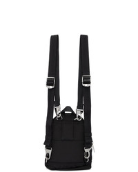 Kenzo Black Canvas Mini Tiger Backpack