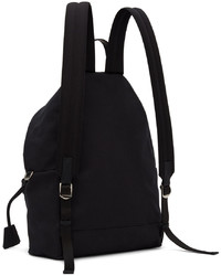 Moschino Black Felted Logo Backpack
