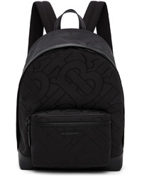 Burberry Black Jacquard Monogram Backpack