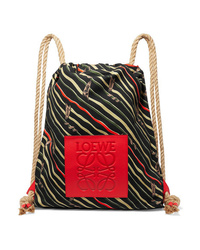 Loewe Paulas Ibiza Yago Med Printed Cotton Canvas Backpack