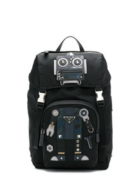 Prada Robot Motif Backpack