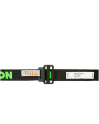 Heron Preston Black And Green Kk Tape Belt