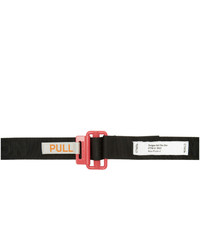 Heron Preston Black And Pink Logo Tape Belt