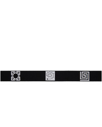 Rassvet Black Logo Pattern Belt