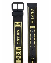Moschino Logo Tape Buckled Belt