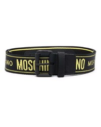Moschino Logo Tape Buckled Belt