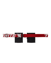 Off-White Black And Red Two Pocket Fanny Pack