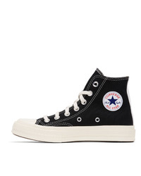 Comme Des Garcons Play Black Converse Edition Half Heart Chuck 70 High  Sneakers, $140 | SSENSE | Lookastic