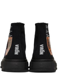 Viron Black Multicolor Recycled Canvas 1982 Sneakers
