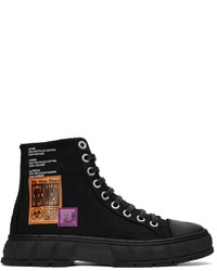 Viron Black Multicolor Recycled Canvas 1982 Sneakers