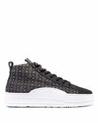 Leandro Lopes Nautilus Monogram High Top Sneakers