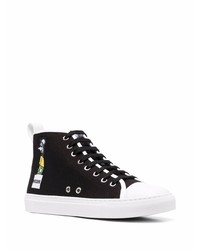 Moschino Sketch Print High Top Sneakers