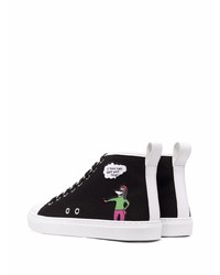 Moschino Sketch Print High Top Sneakers