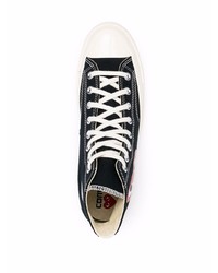 COMME DES GARÇONS PLAY X CONVERSE X Converse Hi Top Sneakers