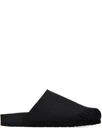 Moschino Black All Over Logo Loafers