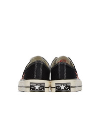 Converse Black And Red Flame Chuck 70 Low Sneakers