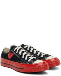 Comme Des Garcons Play Black Red Converse Edition Chuck 70 Sneakers