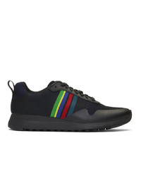 Ps By Paul Smith Black Sports Stripe Rappid Sneakers