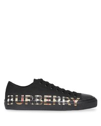 Burberry Checked Logo Print Sneakers