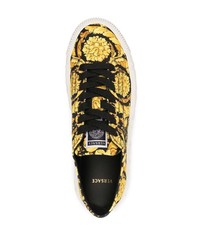 Versace Greca Barocco Print Low Top Sneakers