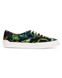 Versace Printed Embroidered Sneakers