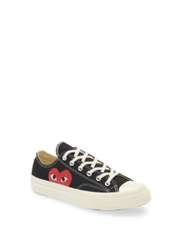 Comme Des Garcons Play X Converse Chuck Taylor Hidden Heart Low Top Sneaker In Black At Nordstrom