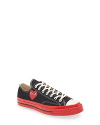 Comme Des Garcons Play X Converse Chuck Taylor Hidden Heart Red Sole Low Top Sneaker In Black At Nordstrom